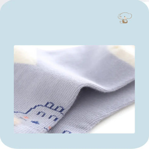 12 Pairs Baby Socks – Cute Animal Cotton Socks for Boys & Girls