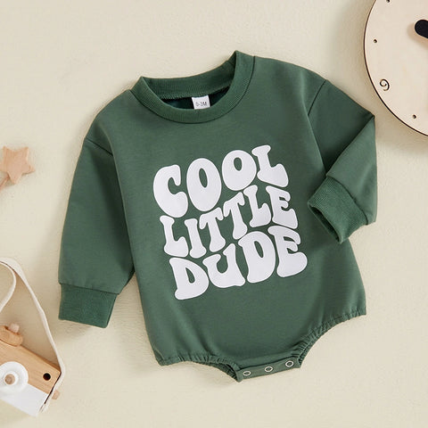 Cotton Baby Romper | Long Sleeve Triangle Jumpsuit