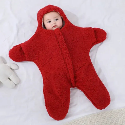 Baby Starfish Sleeping Bag | Fleece Hooded Sleep Sack