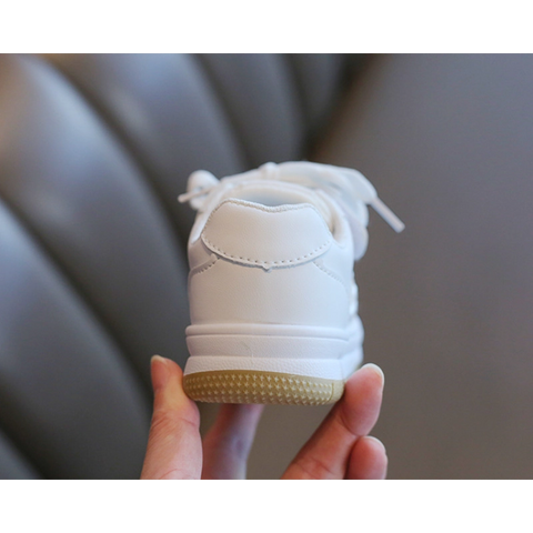 Children's White Shoes Sneakers Lightweight Non-slip Boys Casual Soft Bottom Baby Sneakers