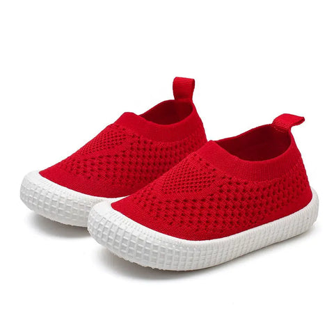 Children's Knitted Mesh Sneakers Baby Non-slip Toddler Shoes