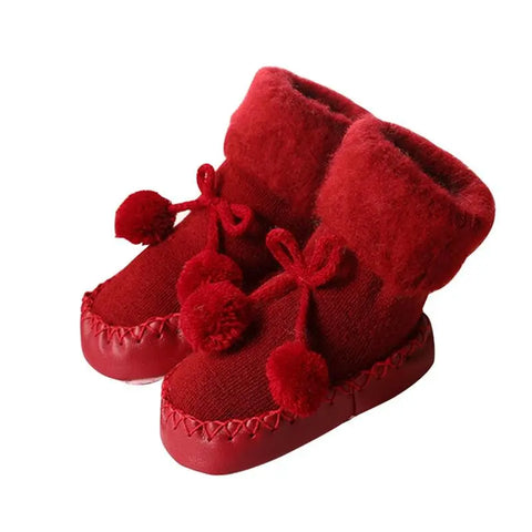 Baby Fleece Booties – Warm Winter Socks for Newborns & Infants