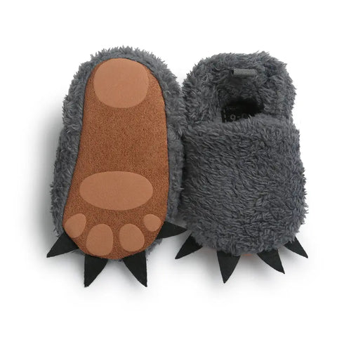 Plush Baby Slippers – Warm Soft-Soled Toddler Shoes