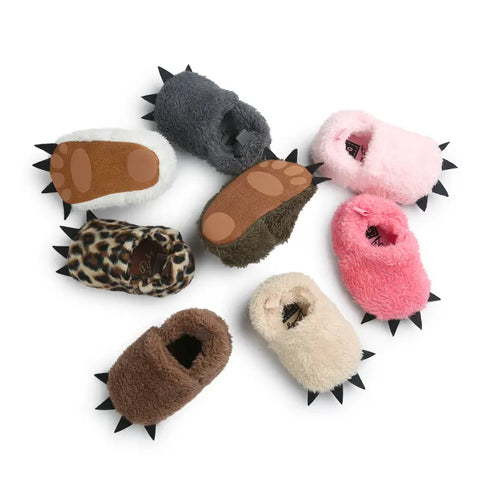 Plush Baby Slippers – Warm Soft-Soled Toddler Shoes