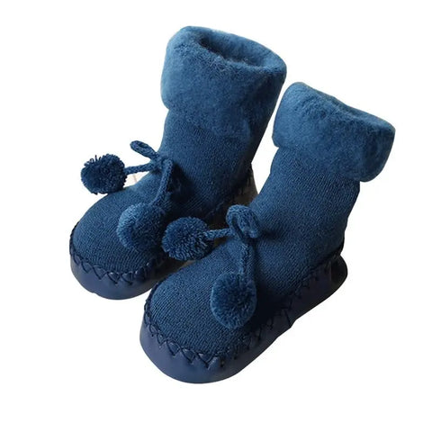 Baby Fleece Booties – Warm Winter Socks for Newborns & Infants