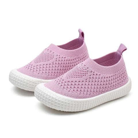 Children's Knitted Mesh Sneakers Baby Non-slip Toddler Shoes