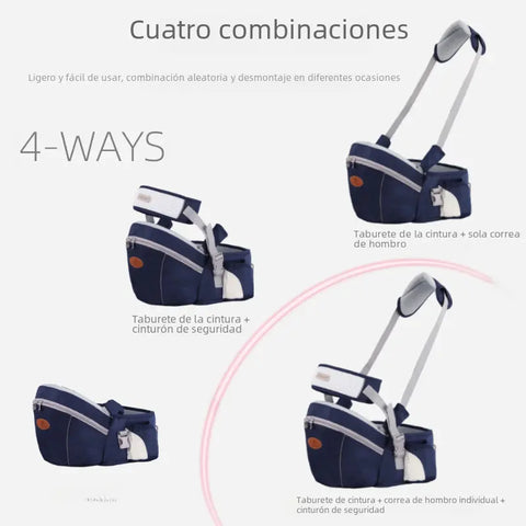 4-Way Baby Hip Seat Carrier | Multifunctional Waist Carrier
