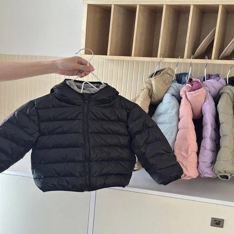 Kids Lightweight Hooded Puffer Jacket | Padded Coat