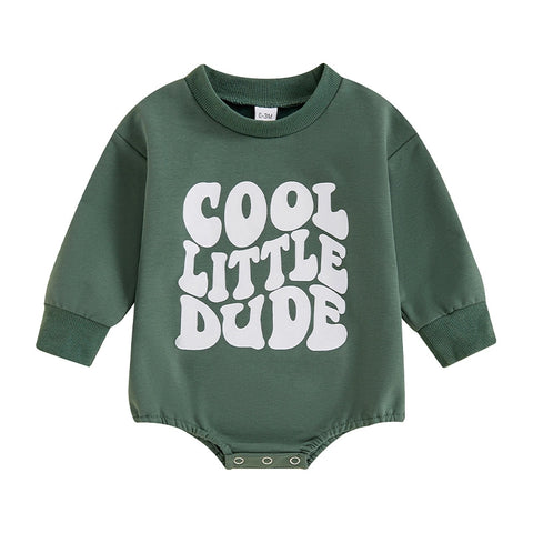 Cotton Baby Romper | Long Sleeve Triangle Jumpsuit