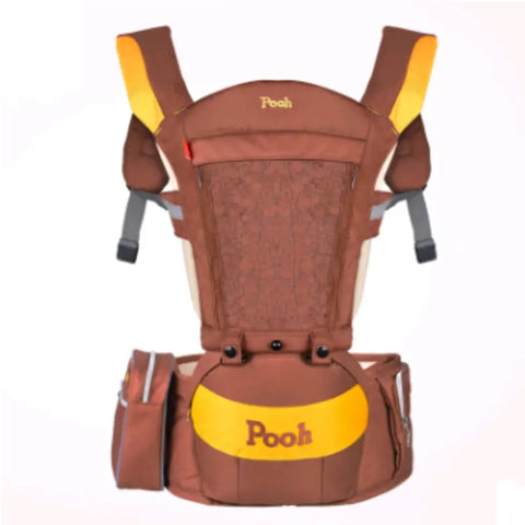 Baby hip seat carrier with padded waist belt and front support