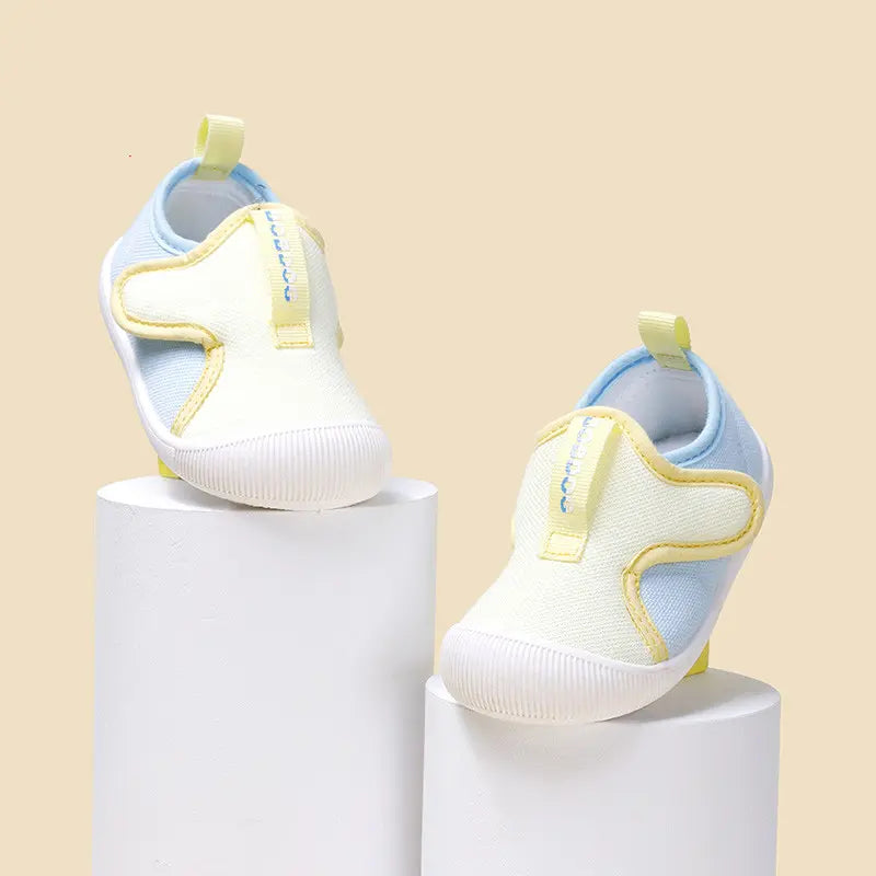 Breathable mesh toddler trainers anti-slip sole