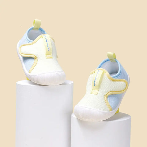 Breathable mesh toddler trainers anti-slip sole