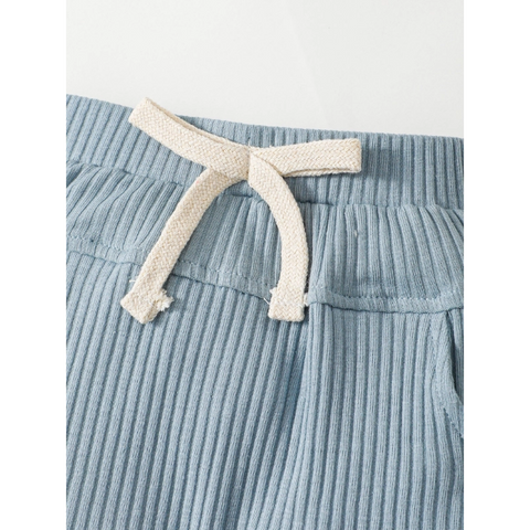 Baby Boy Ribbed Polo & Trouser Set | Cotton Two-Piece Outfit