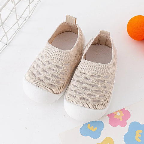 Knit mesh toddler shoes non-slip sole