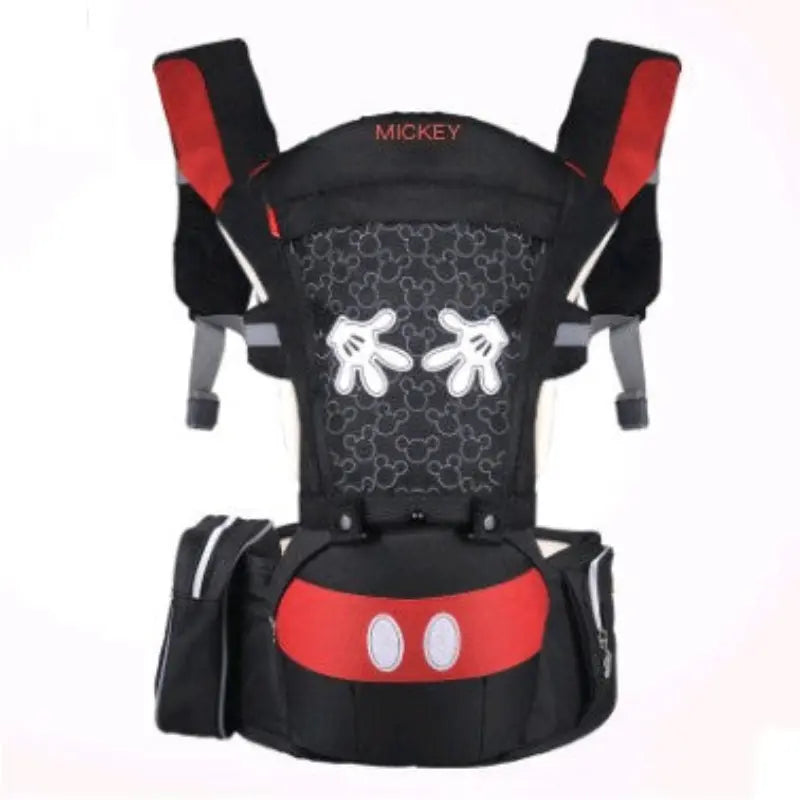 Multifunctional baby carrier with waist seat and storage pocket