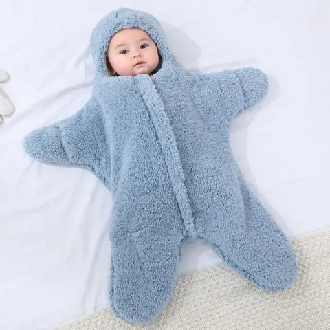Soft fleece newborn sleeping bag solid colour
